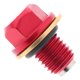 thumbnail image 3 of Tapón De Protección De Cárter De Aceite De Motor De Metal Para ATV Y Motocicleta Rojo, 3 of 5