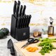 thumbnail image 3 of Set de 15 cuchillos de cocina con bloque y afilador integrado, 3 of 3