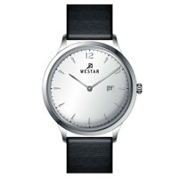 Westar - Reloj Profile Correa De Cuero Esfera Plateada Cuarzo 50217Stn107 Para Hombre
