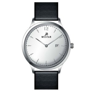 Westar - Reloj Profile Correa De Cuero Esfera Plateada Cuarzo 50217Stn107 Para Hombre