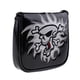 thumbnail image 5 of bolso de cubierta de la cabeza del putter del mazo del golf del cráneo cuadrado con el cierre magnético negro, 5 of 5