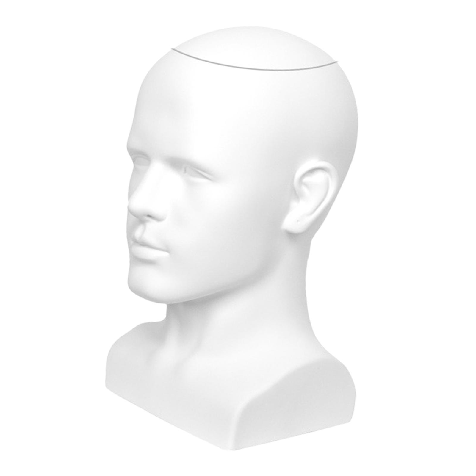 Magideal - Soporte De Exhibición Para Sombrero Masculino, Accesorio Versátil Para Pelucas Blanco