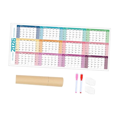 Ioensy - Calendario De Pared 2026 Calendario De Pared Mensual Para El Festival De Primavera Oficina Estilo Empresarial B