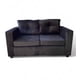 thumbnail image 1 of Sofa 2 Cuerpos Bilbao Felpa Negro, 1 of 3