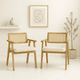 thumbnail image 3 of Pack de 2 Sitiales Acolchado Chandigarh Butaca Rattan - Madera, 3 of 4