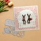 thumbnail image 2 of Troquel metálico de corte con diseño de conejo de Pascua y cerca para scrapbooking, 2 of 8