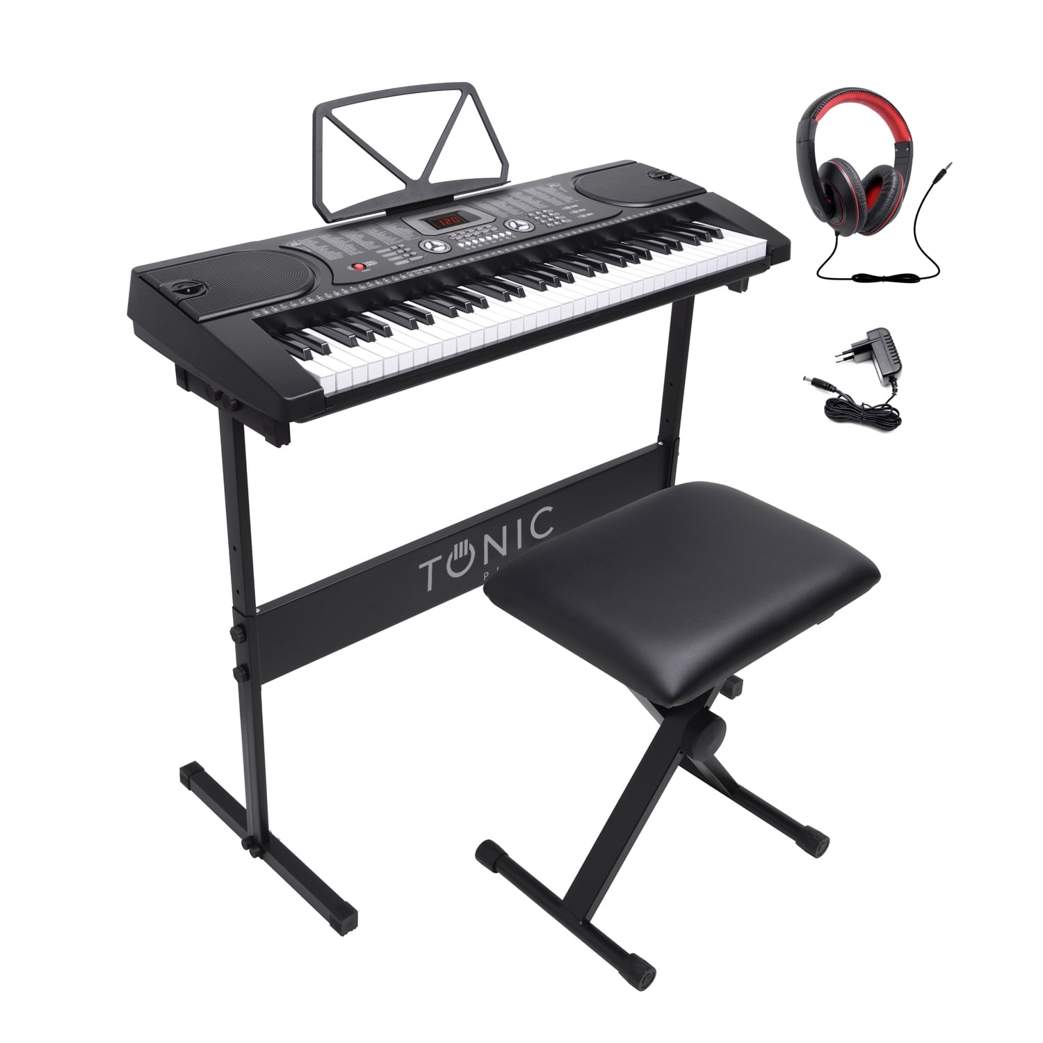 Tonic - Full Pack Ton-600 Teclado 61 Notas +stand+silla