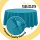 thumbnail image 4 of Mantel redondo Exquisite Premium Turquesa 12 pzs 213 cm, 4 of 7