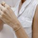 thumbnail image 2 of PAVOI Tennis Bracelets for Women, 14K Gold Plated Adjustable, 2 of 3