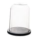 thumbnail image 1 of Cúpula Transparente Con Base De Madera Para Velas, Soporte Para Velas, Cubierta De Campana De Cristal De 23 Cm X 28,4 Cm, 1 of 5