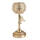 thumbnail image 5 of Portavelas Romántico Crystal Golden Stand Home Even Office Docor S, 5 of 5