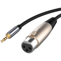 Magideal - Cable Adaptador Xlr A 3,5 Mm, Cable De Audio Estéreo De Micrófono Convertidor De 1,5 M Y 5 Pies Para Dispositivo De Grabación De Computadora Cámaras