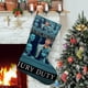 thumbnail image 1 of Servicio de Jurado Tema: Calcetines de Navidad, fino lino blanco para colgar en escaleras y chimenea, decoración navideña para el hogar, regalo de Navidad.54cm×38cm, 1 of 5