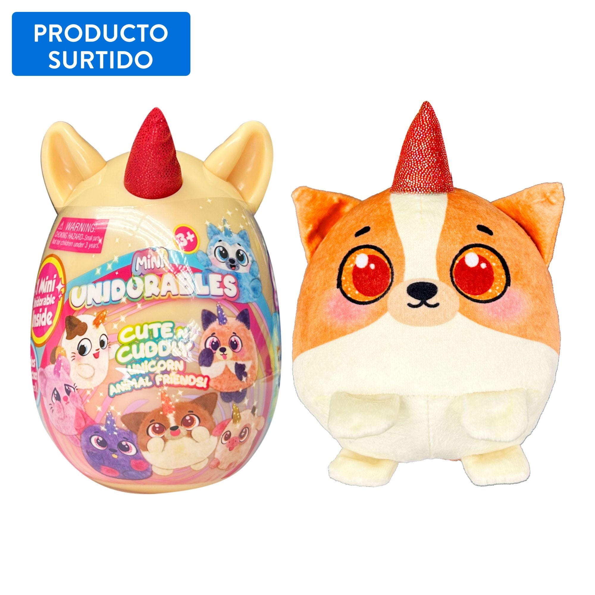 Peluche Mini Unicornios Sorpresa Mini Unidorables, Producto Surtido 1 Un