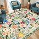 thumbnail image 2 of Alfombra de Área PLHXFR 140x91 cm Floral Lavable Boho Verde, 2 of 8