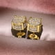 thumbnail image 1 of Elegant 4-Prong Zircon Stud Earrings 14K Gold Plated Fine Jewelry For Women Girls 1Pair, 1 of 5
