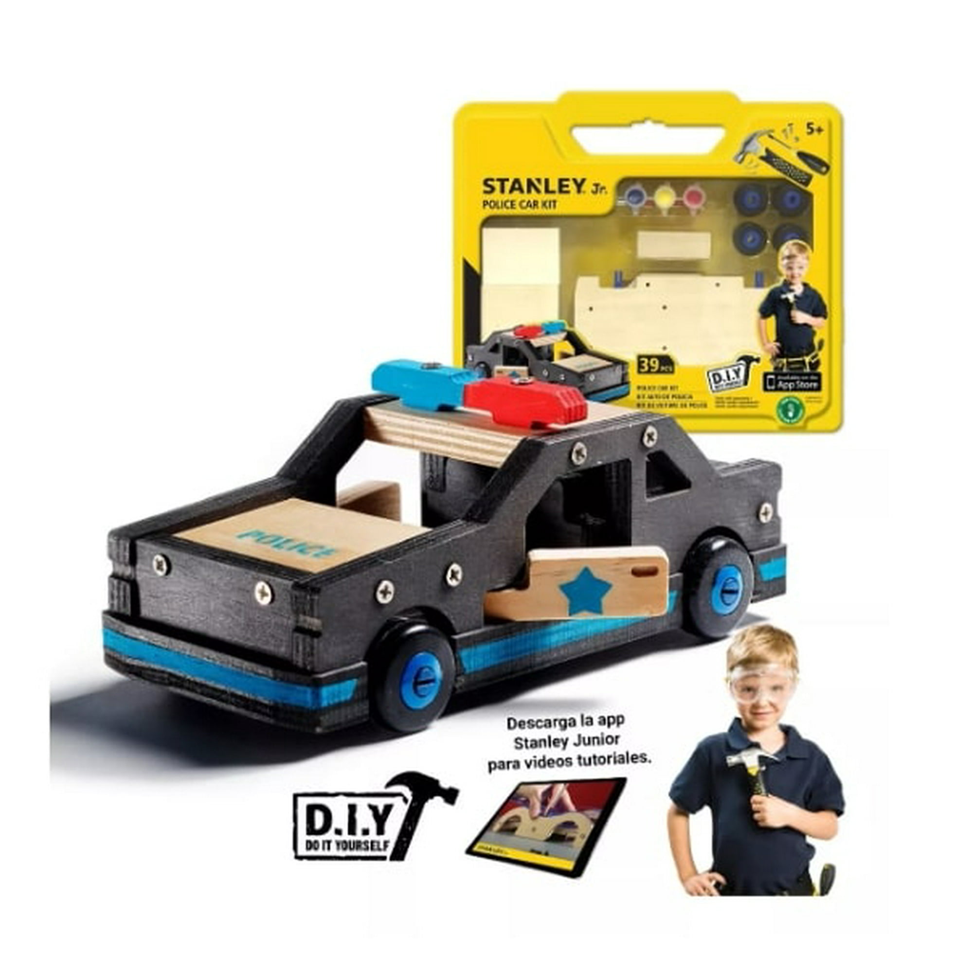 Stanley Junior - Kit De Construcción Stanley Jr - Arma Tu Propio Auto De Policía Para Niños