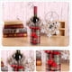 thumbnail image 4 of Funda para botella de vino navideña, diseño de cuello y botones, suéter para botella de vino, conjunto de vestido para botella de vino, decoración para fiesta navideña, decoración para mesa de comedor, 4 of 6