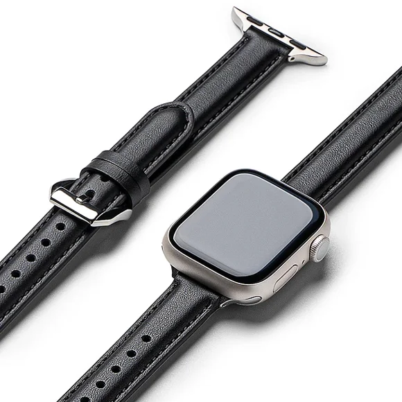 Correa Cuero Ringke Para Apple Watch 38/40/41/42mm Padded Slim Negro