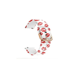 Genérico - Correa Compatible Samsung Watch 4 / 4 Classic Labios Rojos 20Mm