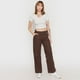 thumbnail image 4 of Polera Mujer Rib Cuello V Roulette Gris Melange Corona, 4 of 5