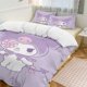 thumbnail image 1 of Kuromi Quilt Set Thicken Soft 3 Pieces Bedding Set All Season Duvet Cove with 2 Pillowcases for Adult Women Girls Teens Home Room Decor, 1 of 5