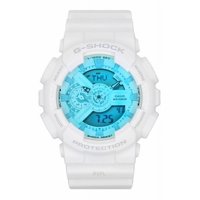 Casio - Reloj G-Shock Análogo Digital Correa De Resina Blanca Esfera Multicolor Cuarzo Ga-110Tl-7A 200M Para Hombre