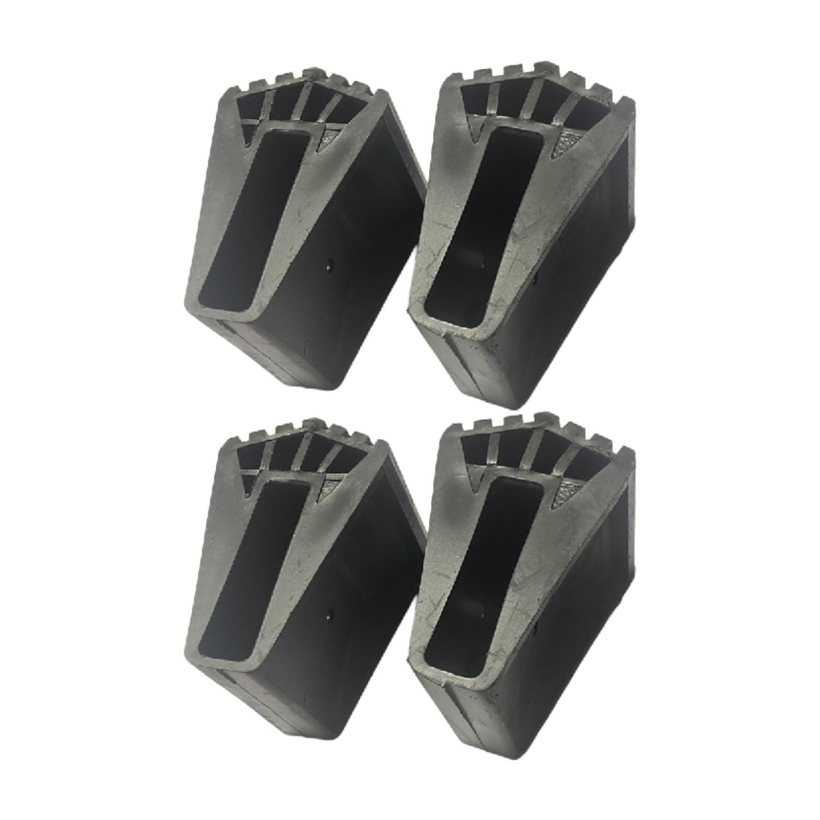 Magideal - 4 Alfombrillas De Goma Para Pies De Escalera, Tapas Extensibles Para Patas De Escalera, Cubiertas Para Pies Para Escaleras De Casa, Accesorios De Trab