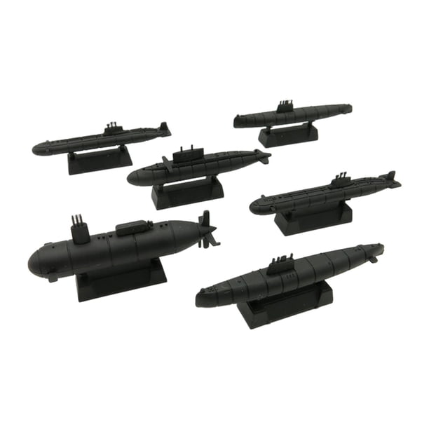 Kits De Buques De Guerra De Plástico De 6 Piezas, Juguetes Submarinos Para Niños, Adultos, Regalos De Cumpleaños