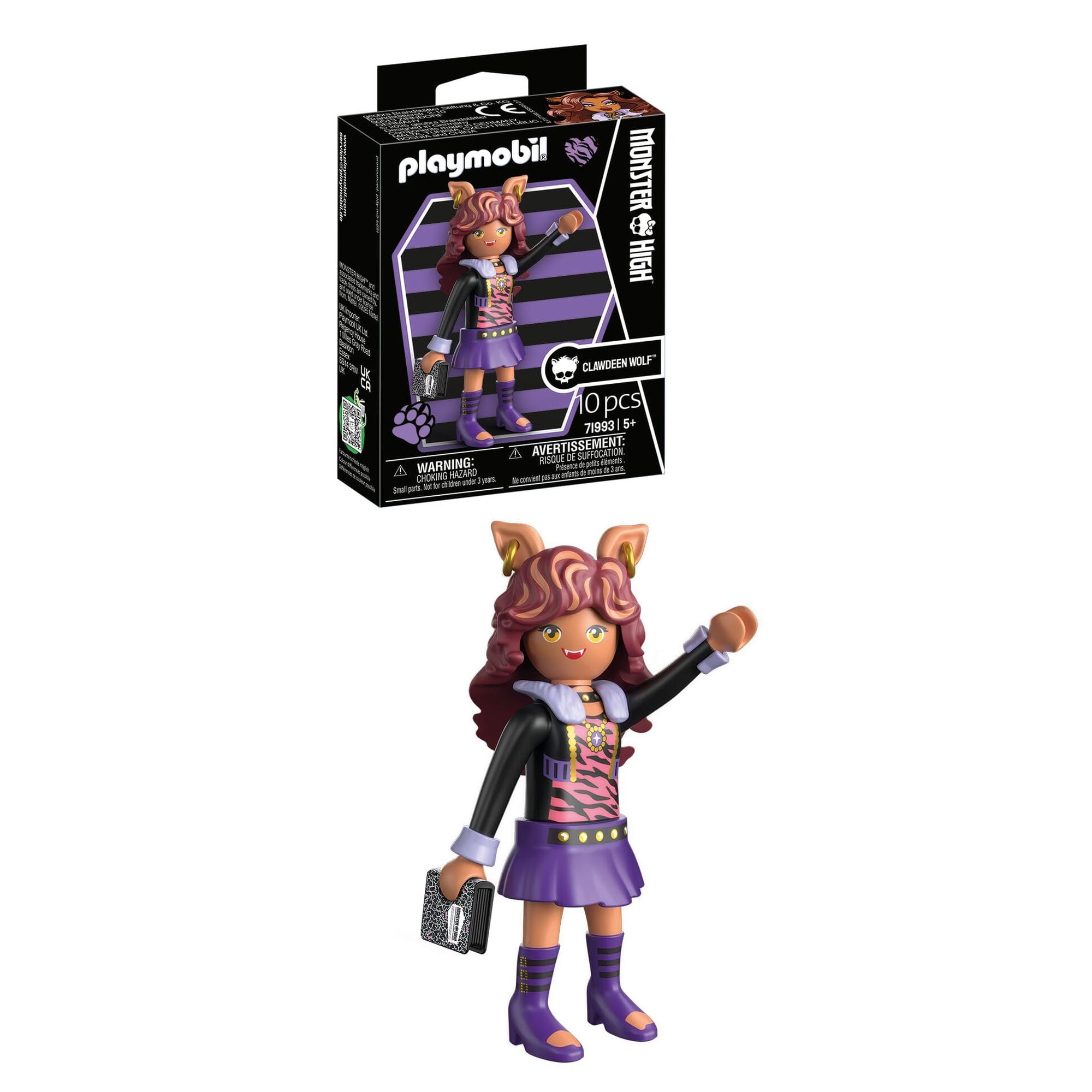 Juguete Playmobil X Monster High Clawdeen Wolf Para Niños