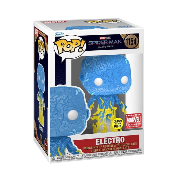 ¡Funko POP! Spider-Man: No Way Home Electro que brilla en la oscuridad