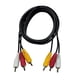 thumbnail image 1 of Cable Estereo 3 RCA A 3 RCA 180cm Negro, 1 of 5