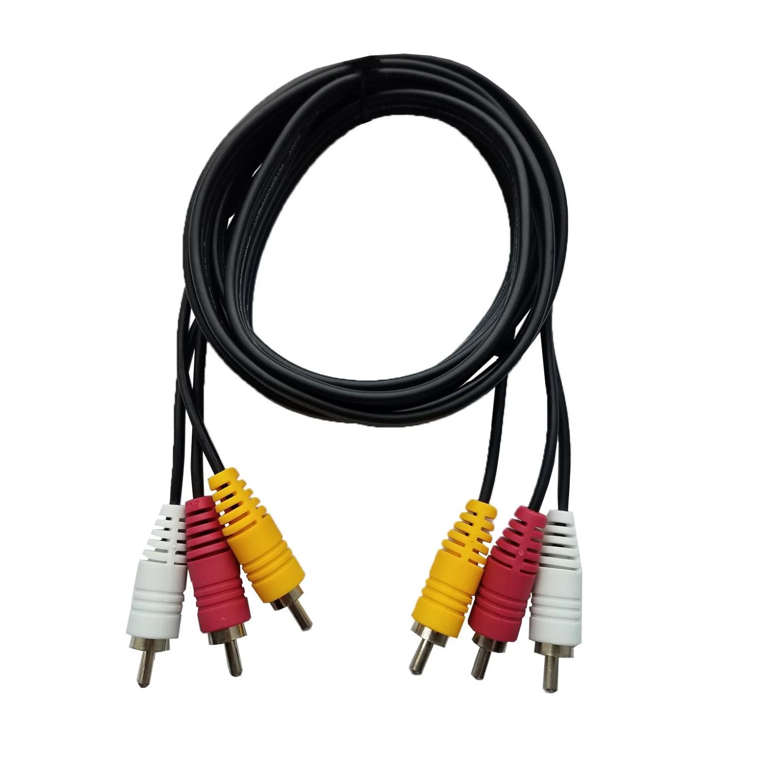 Ultra - Cable Estereo 3 Rca A 3 Rca 180Cm Negro