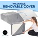 thumbnail image 5 of Almohada para elevar las piernas AllSett Health, espuma viscoelástica, gris, 5 of 7