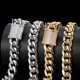 thumbnail image 4 of Extra Brillante Miami Cuban Link Chain Necklace, Ancho 15MM Iced Out Hombres Cuban Link Chain, 16-24 Inch Sólido Grueso Grande Hip Hop Cuban Chain para Hombre, Caja de Regalo Incluida, 4 of 7