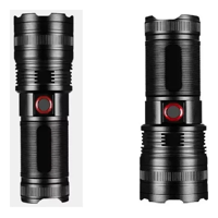 Genérico - Linterna Gran Potencia Recargable Tactica Con Zoom 2000Lm Blanco Negro