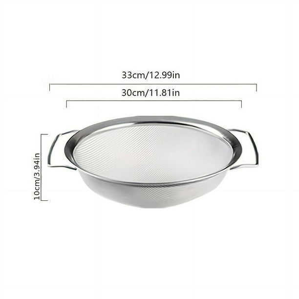 Stainless Steel Dense Mesh Oil Leakage Mesh Sieve Fried Filter Oil Slag Sieve Soy Milk Filter Mesh Sesame Millet Household Leakage Mesh