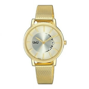 Reloj Analogo Dorado Q&Q A479J001Y