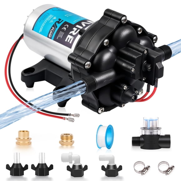 Bomba de agua Lynvire 12 V CC 7 GPM 70 PSI con interruptor de presión