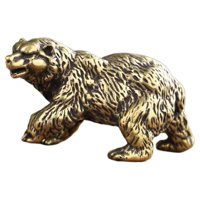 Magideal - Adorno De Oso, Modelo De Colección Realista Vintage, Miniaturas, Estatua De Animal Potente, Estatua De Oso Para Salpicadero De Coche, Mesa, Cafetería,