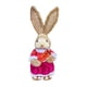 thumbnail image 1 of Estatua De Conejo De Paja Linda Figura De Conejito De Pascua Para Gabinete Decoración De Sala De Estar Estilo A, 1 of 3