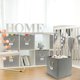 thumbnail image 5 of Cubo de Almacenamiento Simple Houseware Gris 33 cm (Pack de 3), 5 of 7