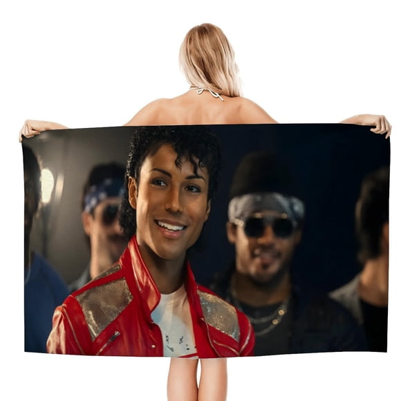 MICHAEL JACKSON Toalla de playa de secado rápido con diseño temático, regalo para mujeres y niñas, ideal para cumpleaños, fans, amantes de la música, uso en la playa o al aire libre,78*160cm