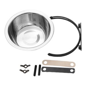 Ioensy - Tazón Para Mascotas De Alta Capacidad Con Ranura Para Tarjeta De Tazón Fijo Suministros Para Mascotas Para Pájaros 150 Ml