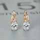 thumbnail image 2 of Simple Fashion Oval Cut Marble Marble Zircon Earrings Vintage Zircon Earrings Bridesmaid Wedding Jewelry Gift, 2 of 3