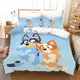 thumbnail image 1 of x785 Bed SheetsBed Linen Sets for Adults b-bluey-y Twin Size Bedding Full Set Cotton Bedroom Comforter Set Beddings Sets Luxury Pillowcase 3-Piece Bedding Set (1 Duvet Cover + 2 Pillow Shams) nj785, 1 of 5