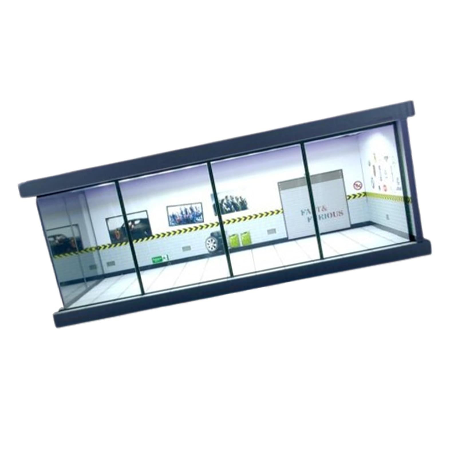 Bothyi - Caja De Almacenamiento Para Modelos De Automóviles Con Pantalla Led Para Estacionamiento A Escala 1:64