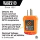 thumbnail image 2 of Probador de tomacorrientes Klein Tools RT210 detector de cableado GFCI, 2 of 8