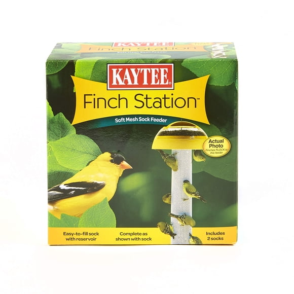 Alimentador Kaytee Estación para Pinzones con 2 Bolsillos de Malla Suave