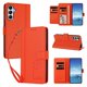 thumbnail image 2 of Funda Cartera Trébol para Samsung Galaxy A35 5G con Ranuras Tarjetas y Carga Inalámbrica Naranja, 2 of 6